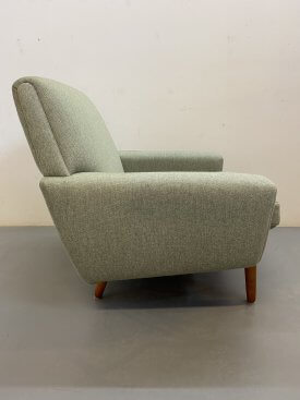 Danish Green Wool Armchair