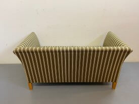 Green Striped Danish Sofa