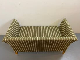 Green Striped Danish Sofa