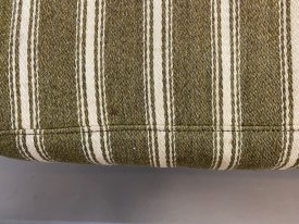 Green Striped Danish Sofa