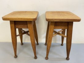 1940’s Solid Oak Stools