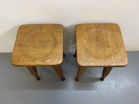 1940’s Solid Oak Stools