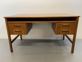 Danish Teak 4 Drawer Desk