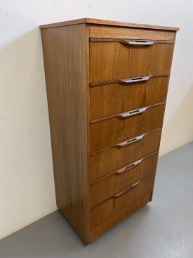 Tall Teak British Chest