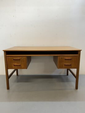 Danish Teak 4 Drawer Desk