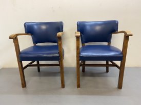 1940’s British Oak Armchairs