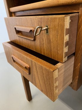 Danish Teak 4 Drawer Desk