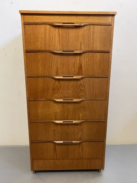 Tall Teak British Chest