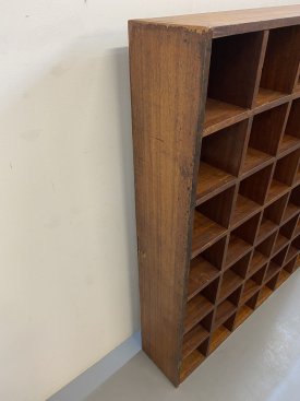 Large Teak Sorting Shelves