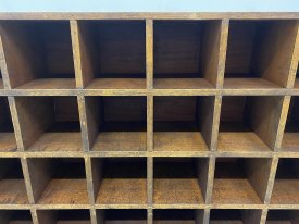 Smaller Teak Sorting Shelves
