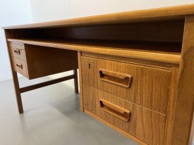 Danish Teak 4 Drawer Desk