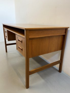 Danish Teak 4 Drawer Desk