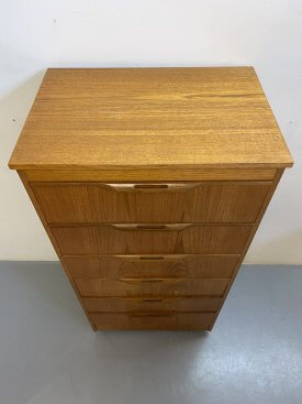 Tall Teak British Chest