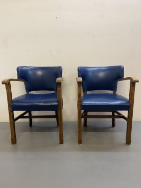 1940’s British Oak Armchairs