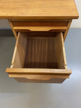 1960’s British Teak Twin Pedestal Desk