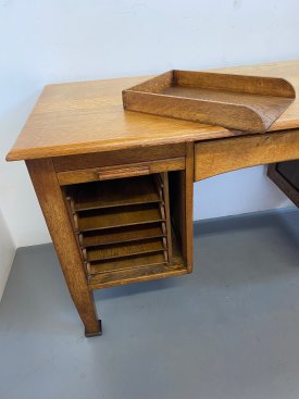 1930’s Solid Oak Clerks Desk