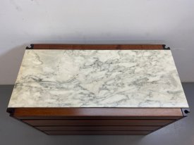 Rosewood & Marble 3 Drawer Chest