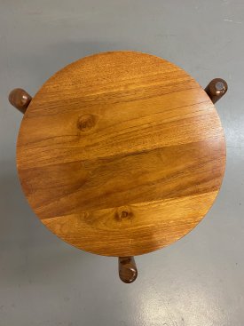 Solid Teak Tripod Table