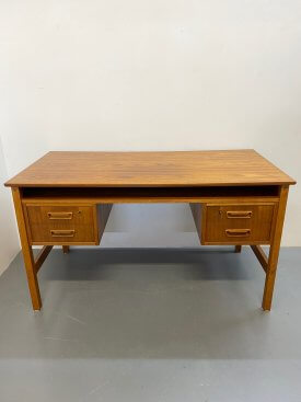 Danish Teak Floating Top Desk