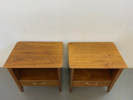 Drexel Walnut Bedside Cabinets