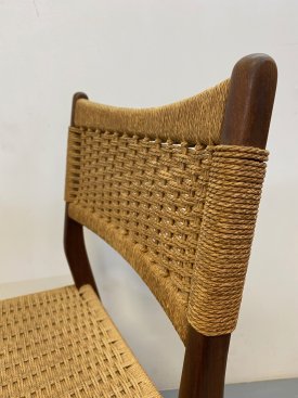 Danish Paper Cord Dining Chairs