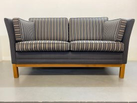 Danish 2 Tone Striped Sofa