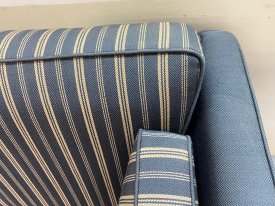Danish 2 Tone Striped Sofa