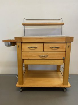 Kitchen Prep Cart by Legnoart, Italy