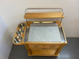 Kitchen Prep Cart by Legnoart, Italy