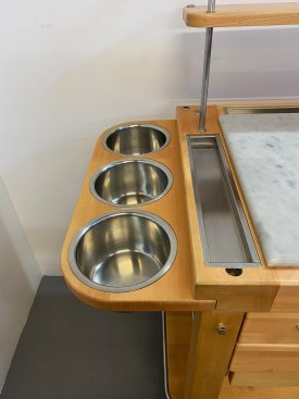 Kitchen Prep Cart by Legnoart, Italy