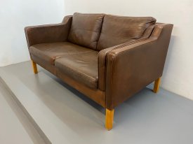 Danish Leather 2 Seater
